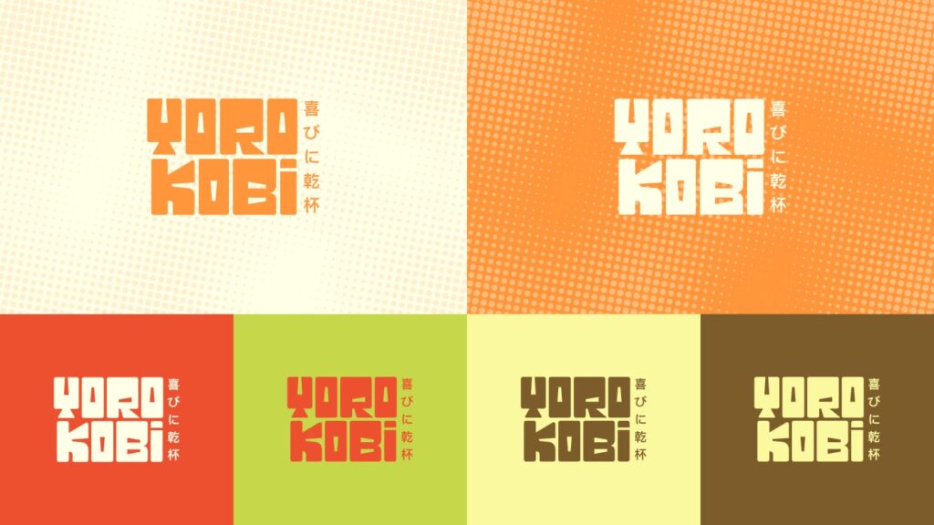 Yorokobi logo colors